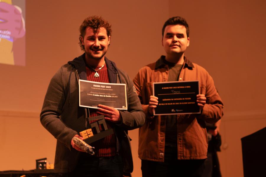 Representantes do equipo da obra 'Toxos'. FOTO: Facom Fest