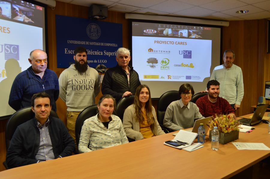 Socios promotores do proxecto CARES, na reunión técnica celebrada na EPS de Enxeñaría