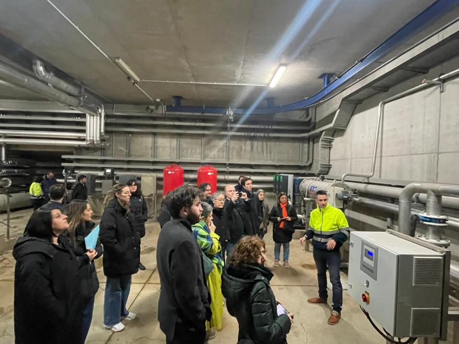 Socios do proxecto I-ReWater, nas instalacións da EDAR e da ETAP do Concello de Lugo