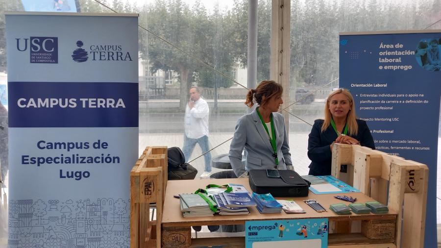 A área de Orientación Laboral da USC conta cun espazo expositivo na feira 