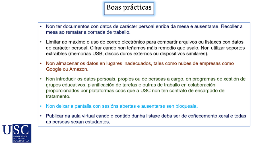 Boas prácticas no traballo