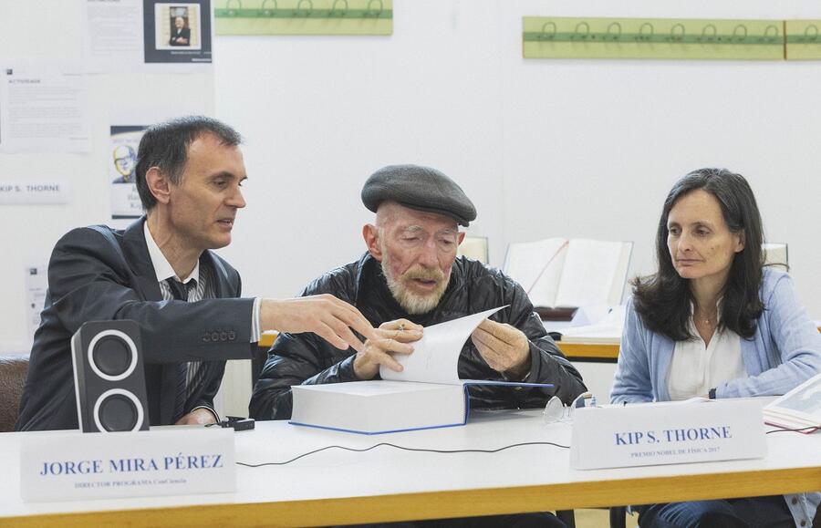 Kip Thorne na Facultade de Física da USC 