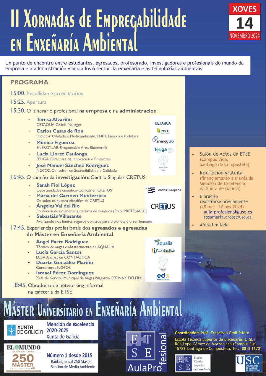 Cartel das II Xornadas de empregabilidade