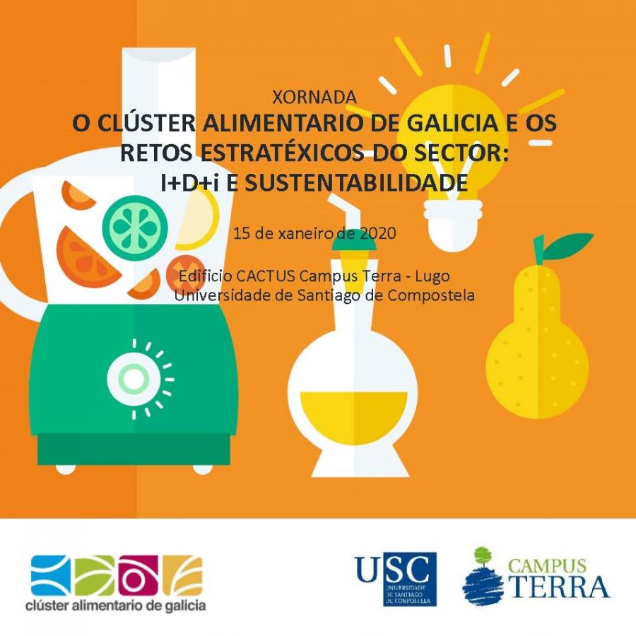 O Clusaga aborda os retos de sutentabilidade e de I+d+i do sector alimentario de Galicia nunha xornada no campus de Lugo