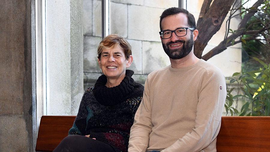 Margarita Taracido e Dominic Royé, investigadores da USC. FOTO: Santi Alvite