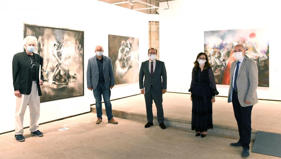 De esquerda a dereita, Alfonso Costa, José Santiago Freire, Antonio López, Mar Lorenzo e Juan Manuel Monterroso. FOTO: Santi Alvite