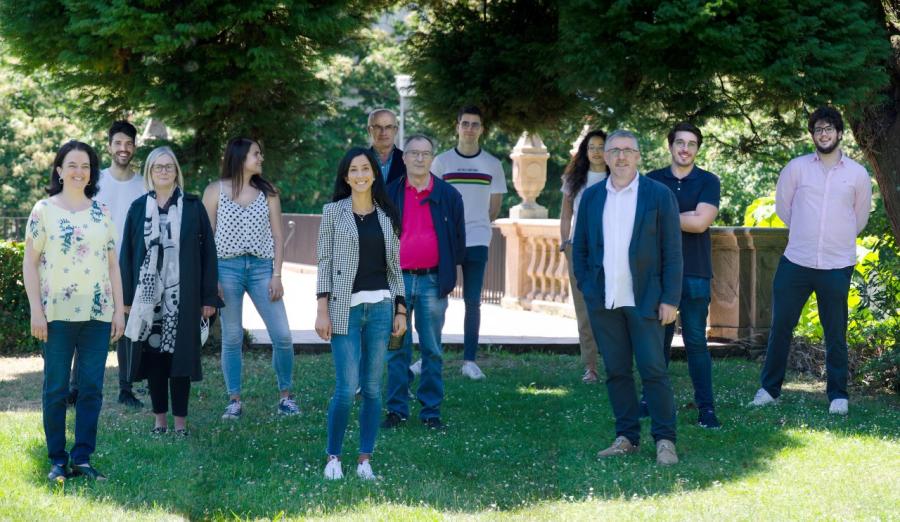 Foto de familia dos premiados. FOTO: RAGC