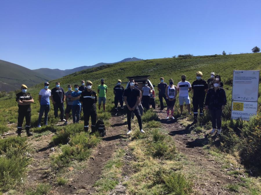 Participantes na visita as parcelas experimentais do proxecto Interreg 'Open2preserve' localizadas nos Ancares