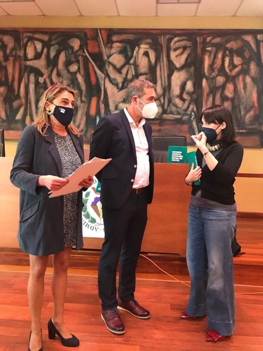 A presentación do Informe, dirixdo polos profesores Cancelo e Botana, realizouse na Facultade de Ciencias Económicas e Empresariais