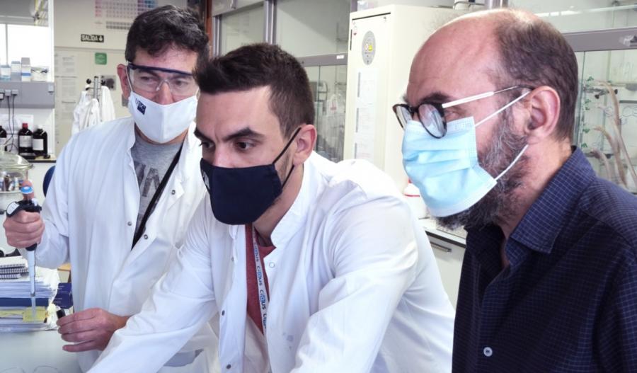 De esquerda a dereita, Juan Correa, Roi López e Eduardo Fernández Megía