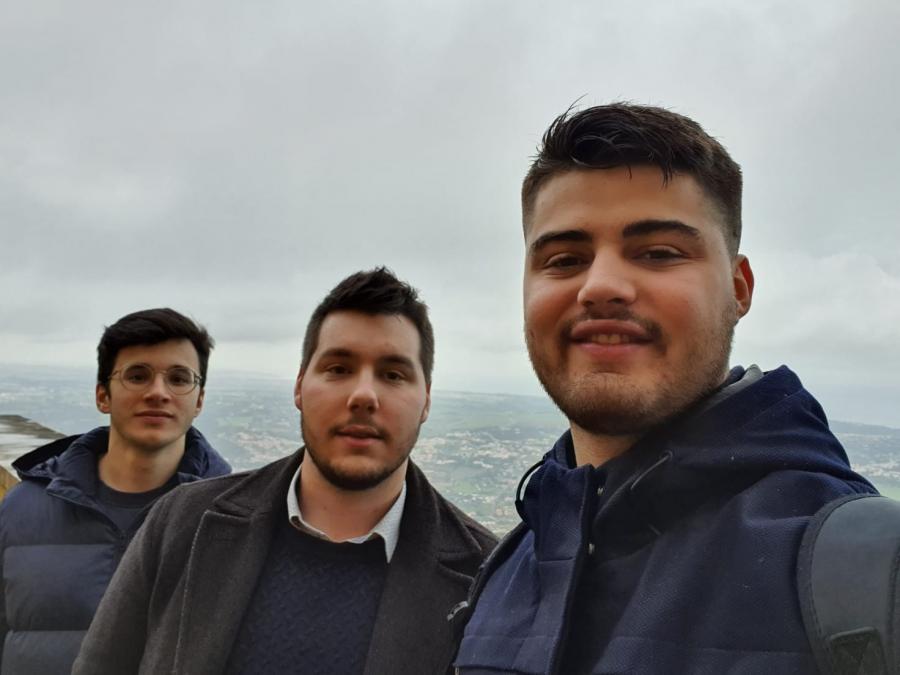 De esquerda a dereita, Antón Polo, Brais Pérez e Roberto López. Imaxe de arquivo