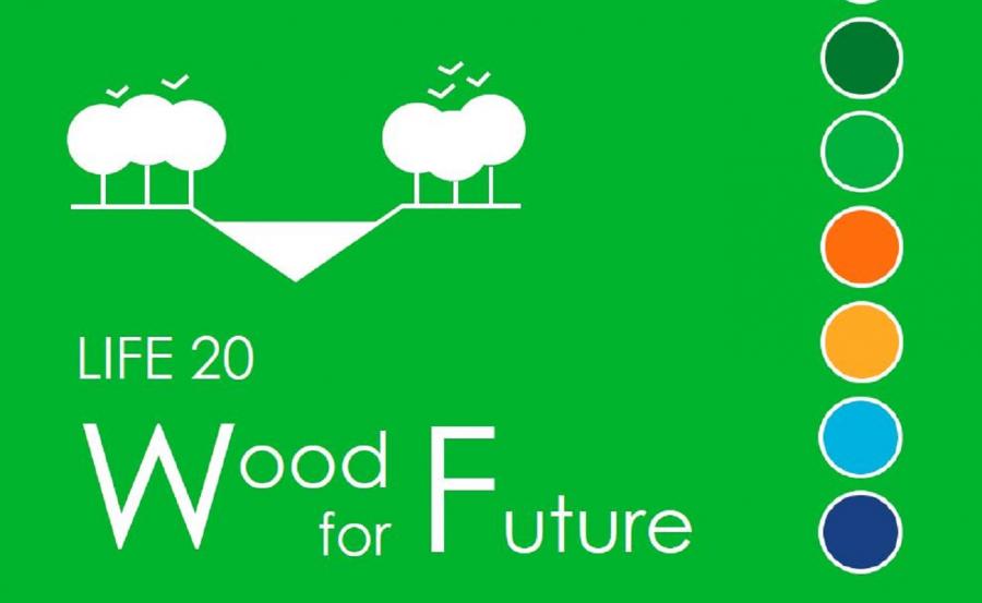 Cartaz do proxecto Life Wood for Future