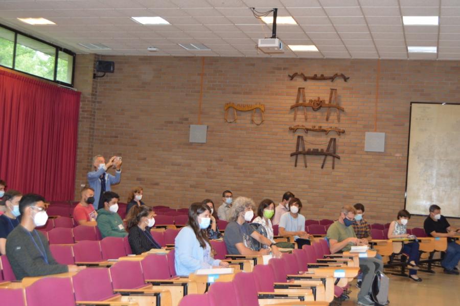 Asistentes presenciais ao congreso celebrado na EPS de Enxeñaría da USC