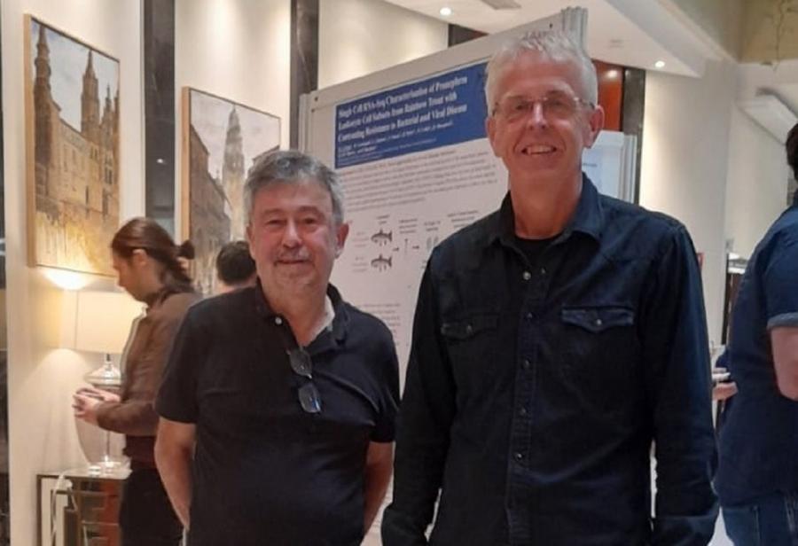 Paulino Martínez e Sibjørn Lien, nas sesións de traballo desenvolvidas en Galicia