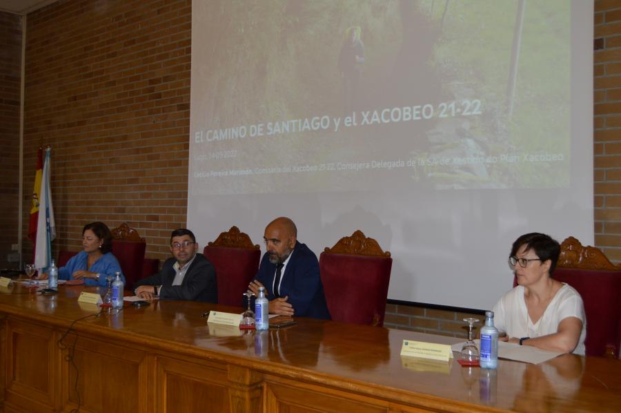Cecilia Pereira, Francisco Fraga, Roberto Bande, Paula Vázquez, na sesión inaugural