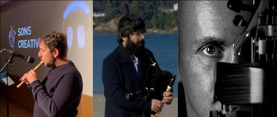 De esquerda a dereita, Efraím Díaz, David Bellas e Iván Abal