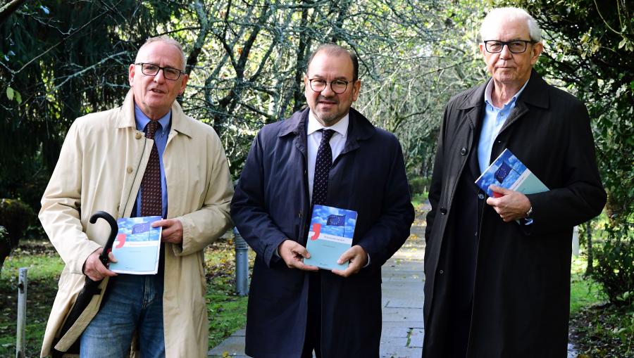 Juan Blanco, Antonio López e Emilio Pérez Touriño. FOTO: Santi Alvite