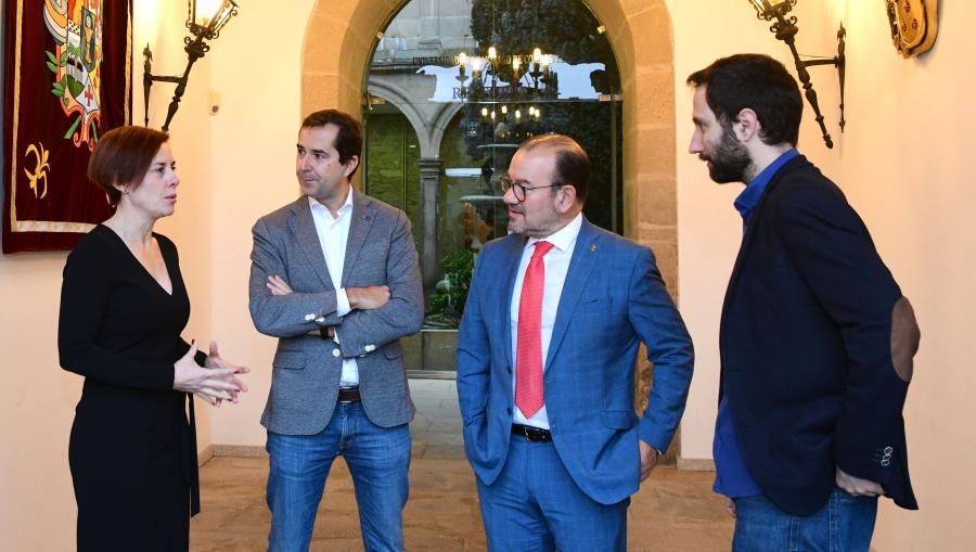 De esquerda a dereita, Pilar Murias, Jacobo Sutil, Antonio López e Fran Núñez. FOTO: Santi Alvite