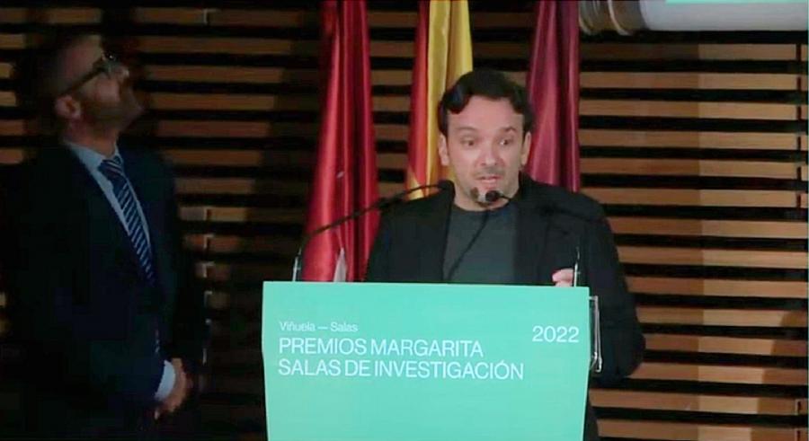 Antonio José Lara Bocanegra, na recepción do galardón
