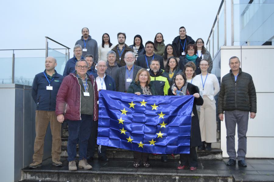 Rosa Mosquera, segunda pola dereita, con representantes das institucións europeas implicadas en AF4EU