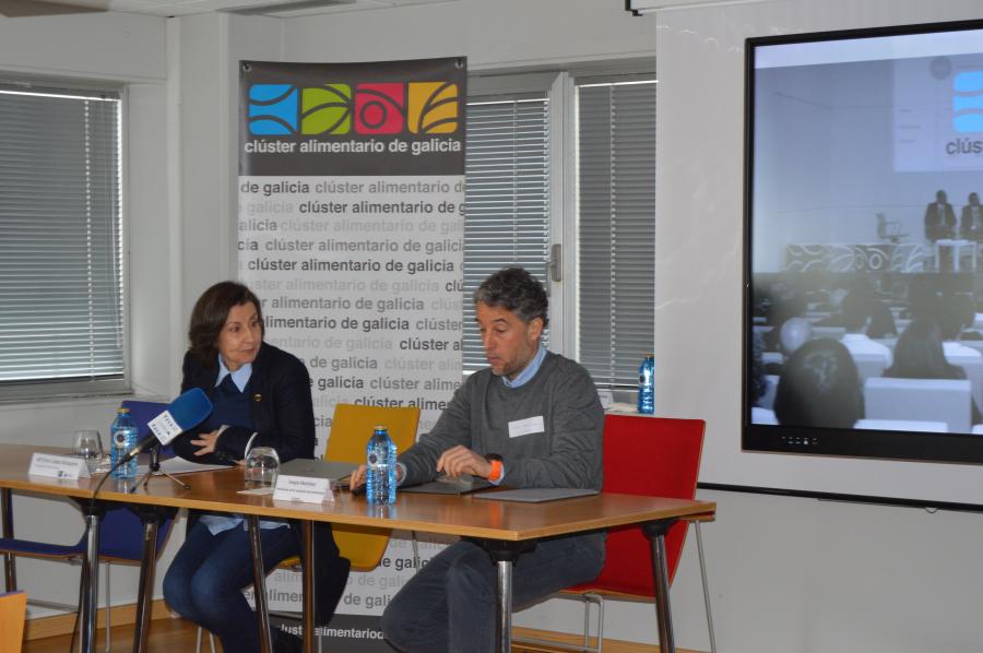 Elvira López Mosquera e Sergio Martínez, na apertura do programa