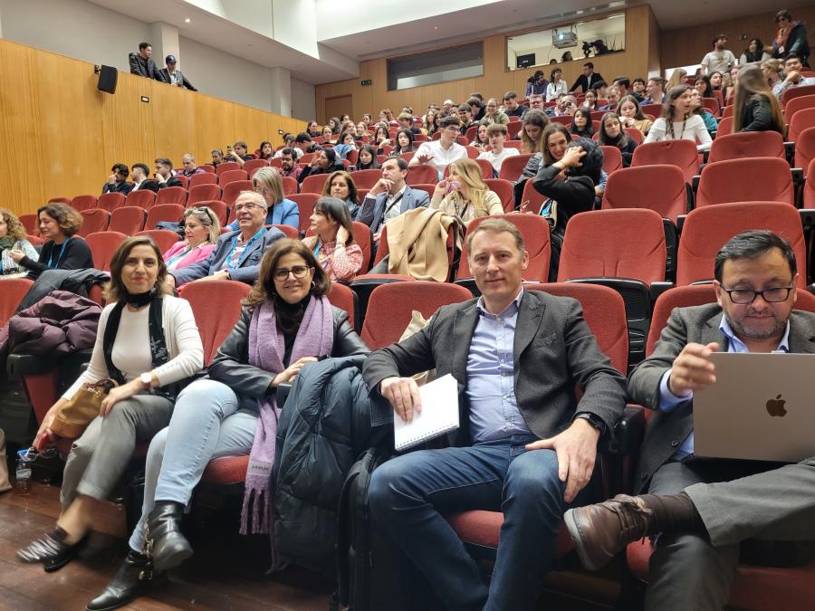 De esquerda a dereita, Emilia Vázquez Rozas, Loreto Fernández Fernández e Luis Otero