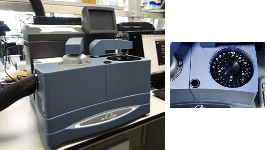 Calorímetro diferencial de barrido (DSC) TA Instruments Q100