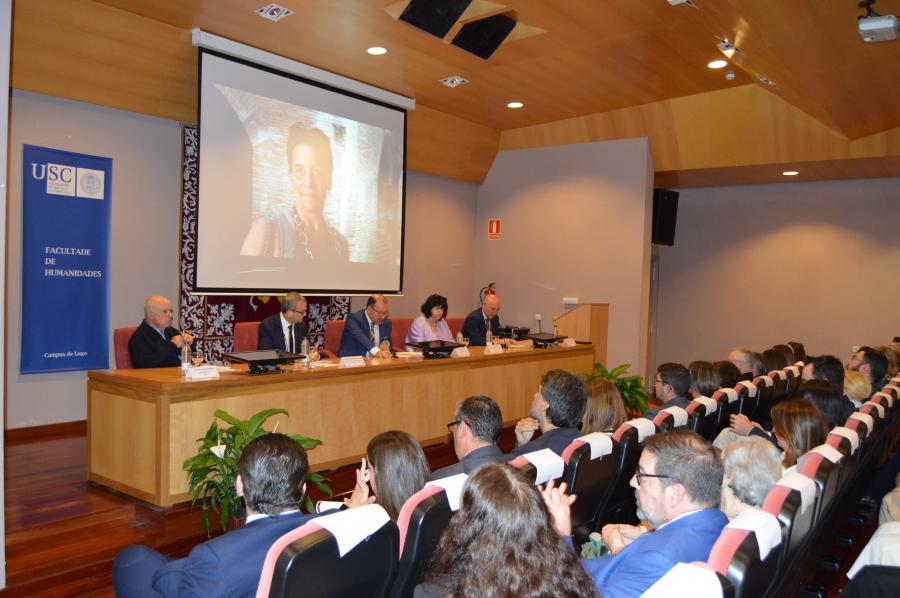 Participantes no acto académico da festividade de San Isidoro, na Facultade de Humanidades