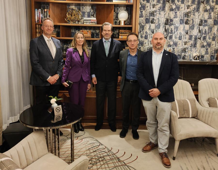 De esquerda a dereita: Mario Lado, Lorena Añon, Jorge Urbiola, Ramón Bouzas e Francisco Haz