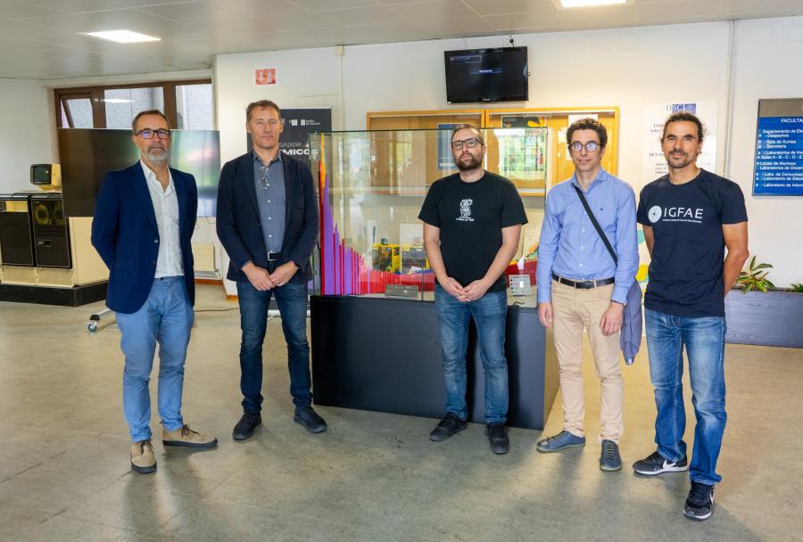 De esquerda a dereita, Carlos Salgado, Luis Otero, Yassid Ayyad, Diego Suárez Pousa e Pablo Cabanelas