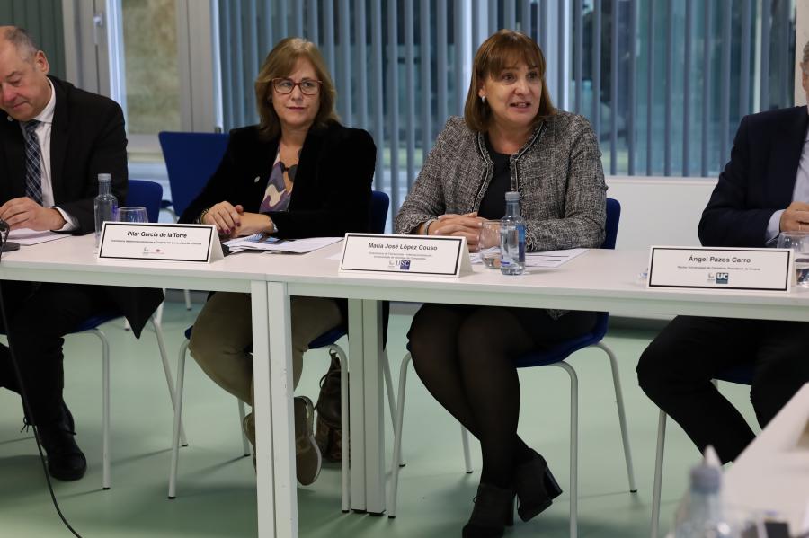 A vicerreitora María José López Couso asistiu ao evento en representación da USC. FOTO: Red CRUSOE