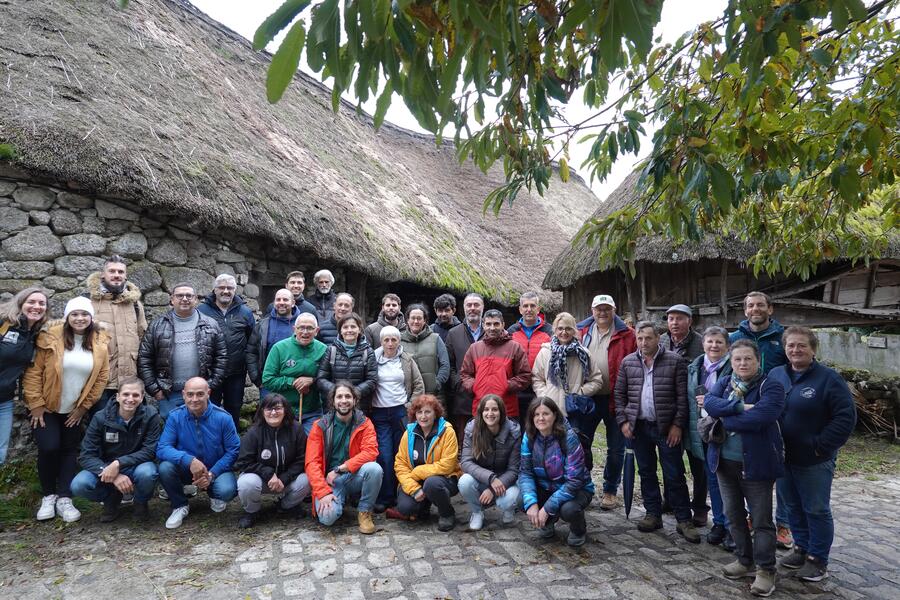 Foto de grupo nos Ancares