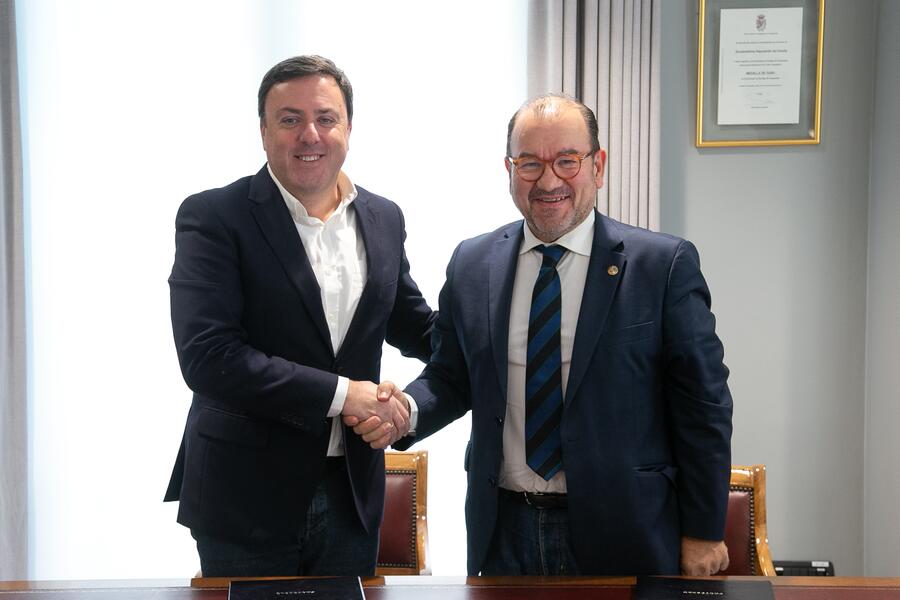 Valentín González Formoso, esquerda, e Antonio López