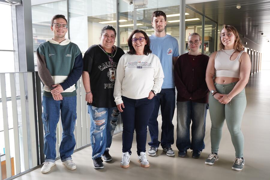 Parte do grupo de investigación Gliatime autor do traballo. Foto: CiMUS