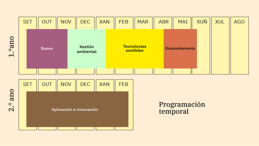 Temporalización do Master