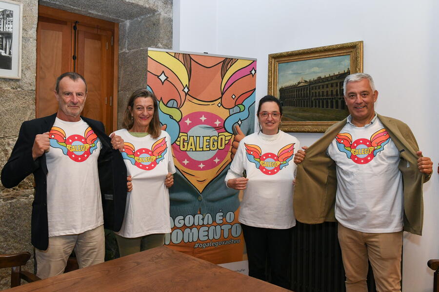 Na presentación participou o director do Servizo de Normalización Lingüística da USC, Manuel Núñez Singala. Foto: Xunta de Galicia