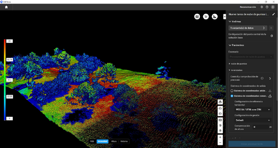 Voo Lidar levado a cabo sobre parte do Parque Arqueolóxico de Campo Lameiro