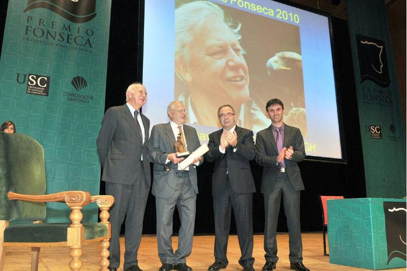 David Attenborough recolle este xoves nun acto público o Premio Fonseca de divulgación científica