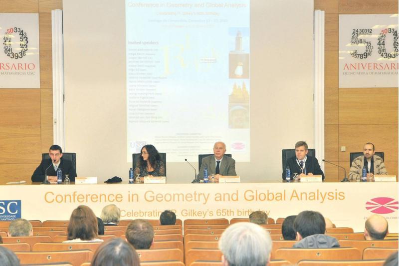 Comezou en Matemáticas a Conferencia ‘Geometry and Global Analisys’, dedicada a Peter Gilkey