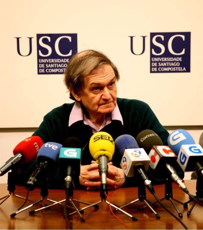 Roger Penrose recolle este mércores en Santiago o IV Premio Fonseca do programa ConCiencia