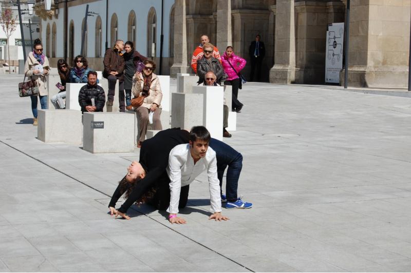O Encontro Universitario de Danza despídese das rúas de Lugo cunha tripla proposta antes de viaxar a Santiago