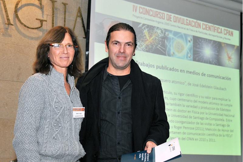 O profesor José Edelstein acada un dos premios da cuarta edición do Concurso de Divulgación Científica CPAN