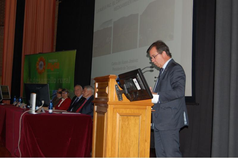 O xerente de Alibos Galicia, Jesús Quintá, recolle o XIV Premio Aresa de Desenvolvemento Rural 