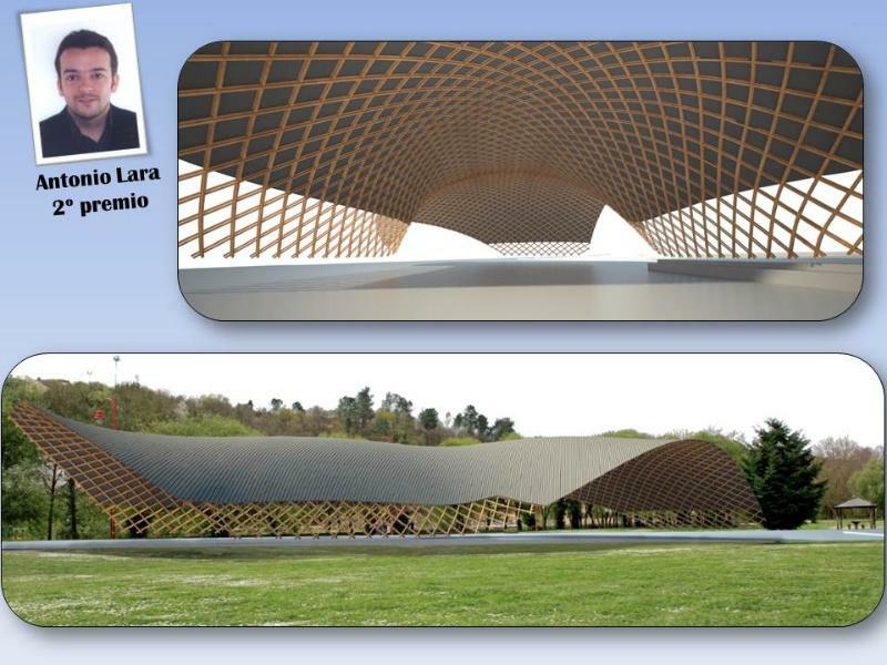 Estudantes do Máster en Enxeñaría da Madeira Estrutural da USC proxectan instalacións cubertas multiusos para o parque urbán do Miño en Lugo