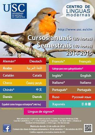 O CLM da USC manterá aberto o prazo de matrícula nos seus cursos de idiomas ata o vindeiro 26 de setembro