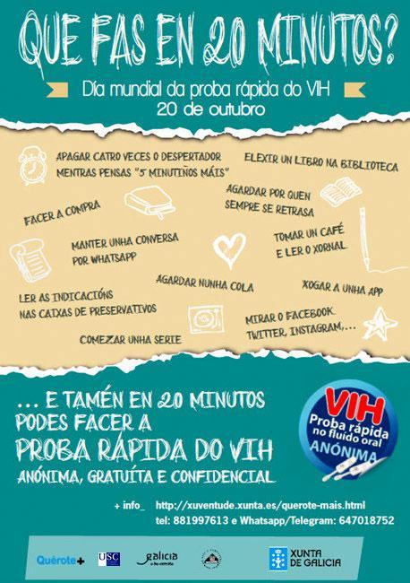 25 de cada 100 persoas portadoras do VIH non saben que o son