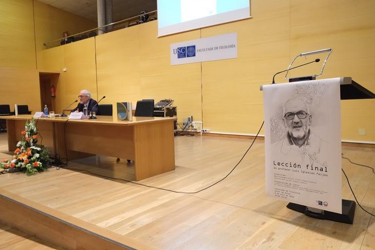 Última lección do profesor Luís Iglesias Feijoo en Filoloxía