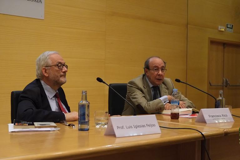 Última lección do profesor Luís Iglesias Feijoo en Filoloxía