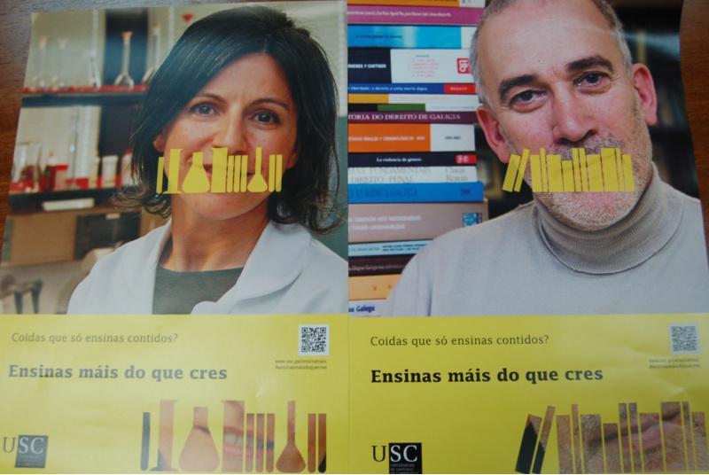 A USC lanza entre o persoal docente a campaña ‘Ensinas máis do que cres’