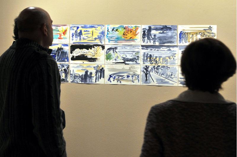 A obra que Felipe Criado pintou nos últimos anos exponse no Colexio de Fonseca